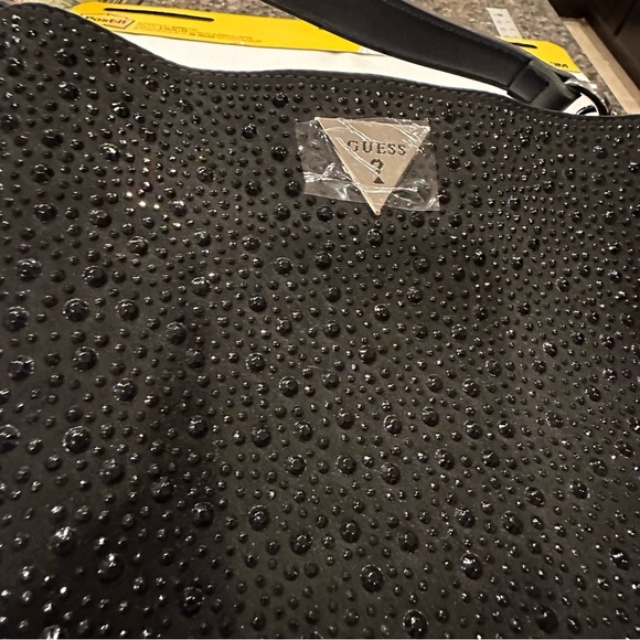 Guess Studded and Suede Black Crossbody Bag - Picture 6 of 11